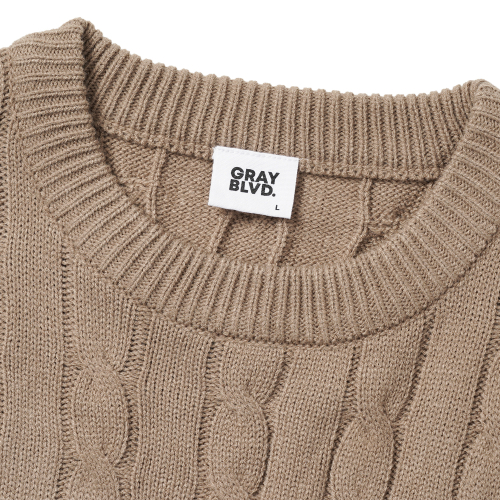 Вязаный топ Anna Knit Round GKCNT83 (BEIGE)
