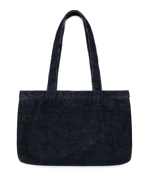 Вельветовый шоппер с винтажным лого Indigo Dark