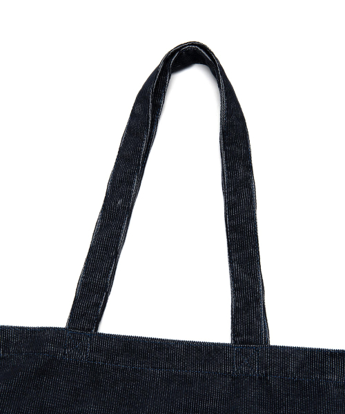 Вельветовый шоппер с винтажным лого Indigo Dark