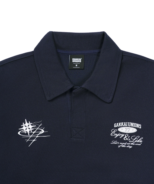 Свитшот с двойным воротником Wish, Dark Navy