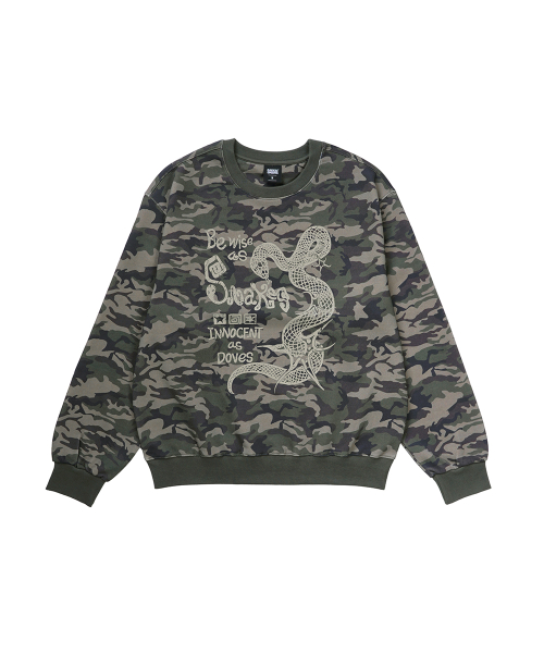 Свитшот Wise Snake в расцветке Camo