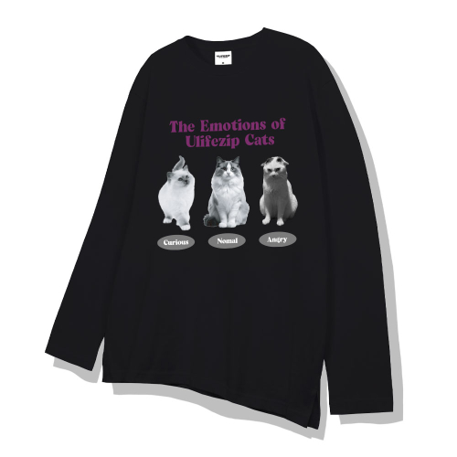 Emotion of Cats Women слоистый лонгслив 2 цвета [ULZR_1004]