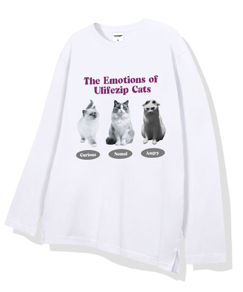 Emotion of Cats Women слоистый лонгслив 2 цвета [ULZR_1004]