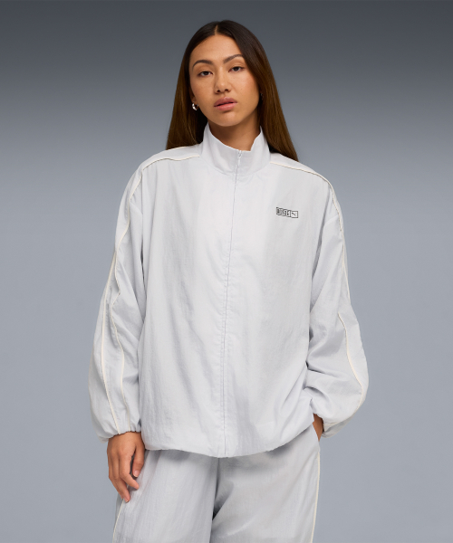 Оверсайз трек-куртка PUMA x ROSE T7 WV - Silver Mist / 633793-32