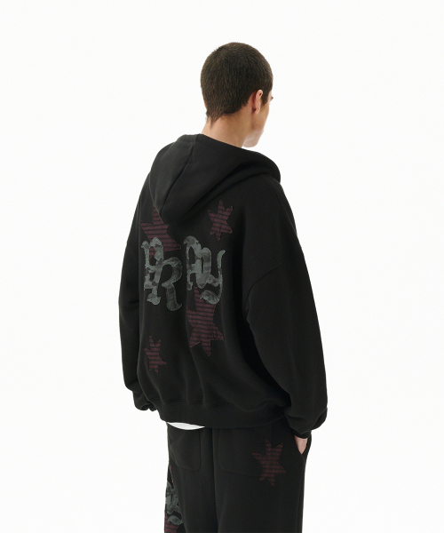 PRAY APPLIQUE ZIP UP худи черный(MG2FFMM495A)