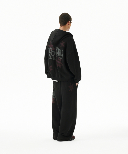 PRAY APPLIQUE ZIP UP худи черный(MG2FFMM495A)