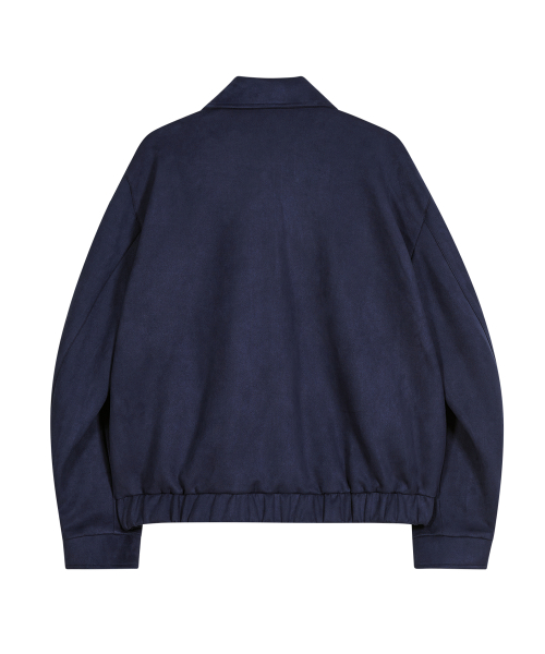 Замшевая куртка с карманами 86-IRO348 Navy