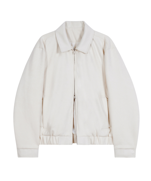 Замшевая куртка с карманами 86-IRO348 Ivory