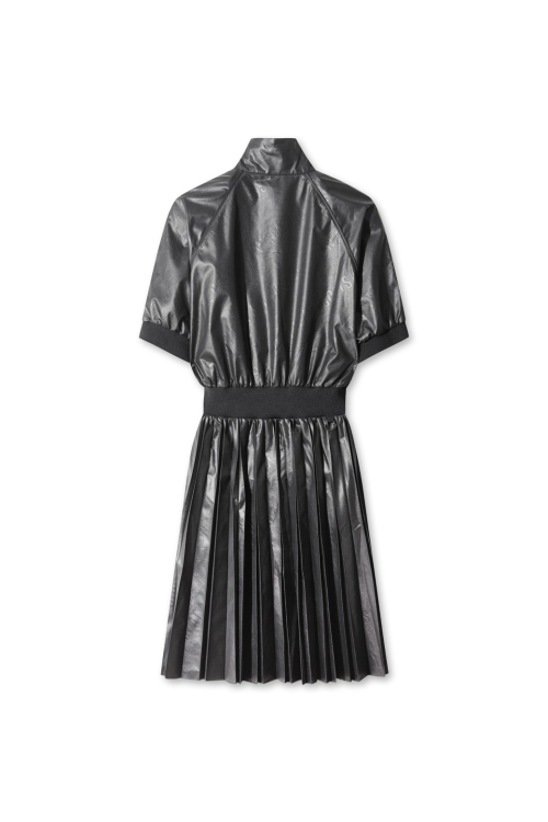 Women Pleats high neck платье WWUAA25607BKX