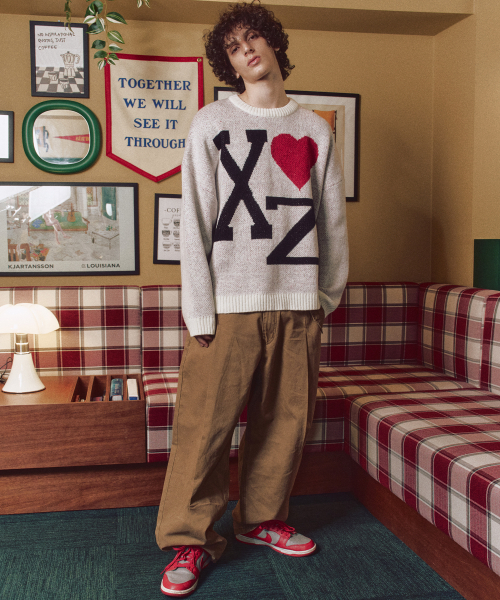 Пуловер XTK167 Love Hairy Knit (WHITE)