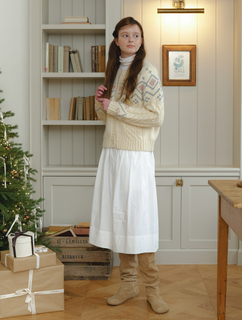 Rustic mood twist шерсть кардиган - ivory