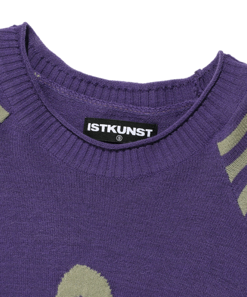 STAR STRIPE RAGLAN KNIT_PURPLE(IK2FFMK600A)