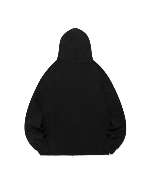 CIRCLE LOGO HOOD ZIP UP_BLACK(IK2FFMM481A)