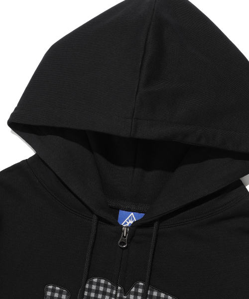 CIRCLE LOGO HOOD ZIP UP_BLACK(IK2FFMM481A)
