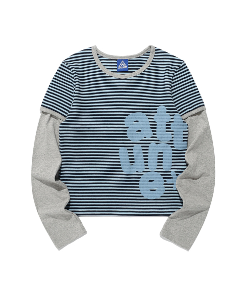 ATTUNE ST LAYERD L/S TEE_BLUE(IK2FFFT552A)