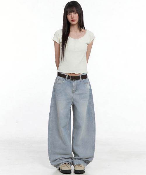 Harbour Fit вошед широкие джинсы
