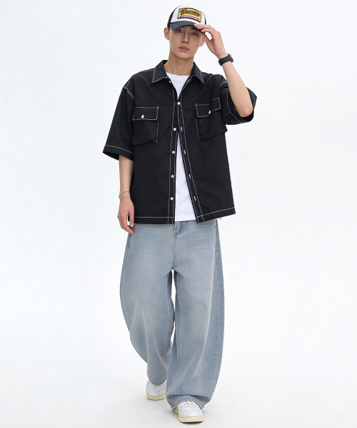 Harbour Fit вошед широкие джинсы