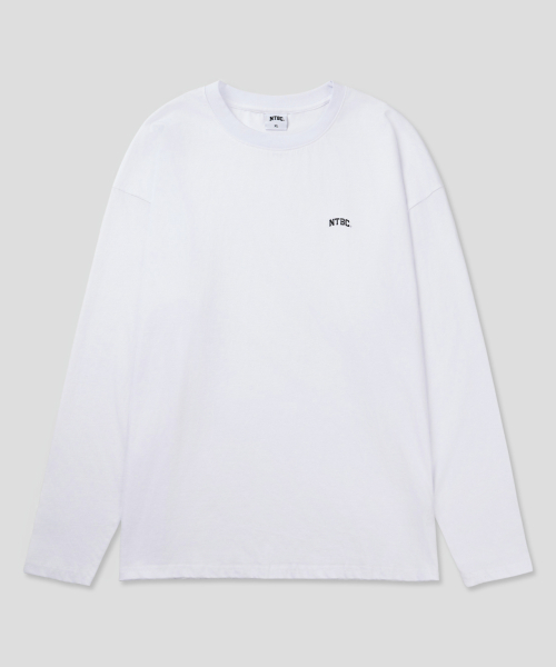 Базовый лонгслив с маленьким логотипом (White)