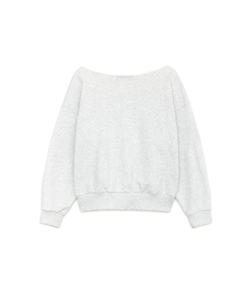 Off-shoulder Sunburn Sweatshirt, MELANGE серый