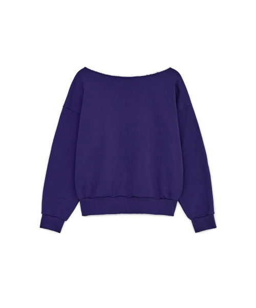 Off-shoulder Sunburn Sweatshirt, фиолетовый