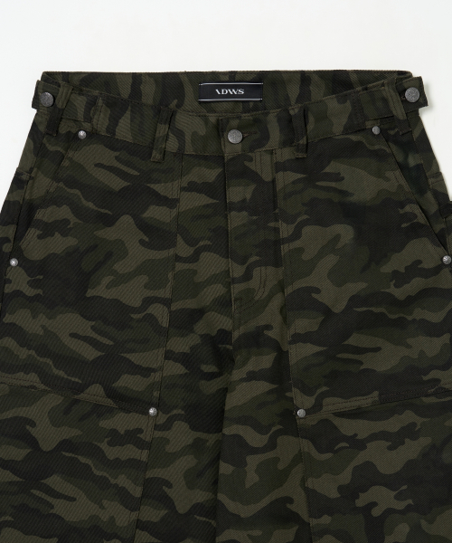 Oblique Print брюки Dark Multi