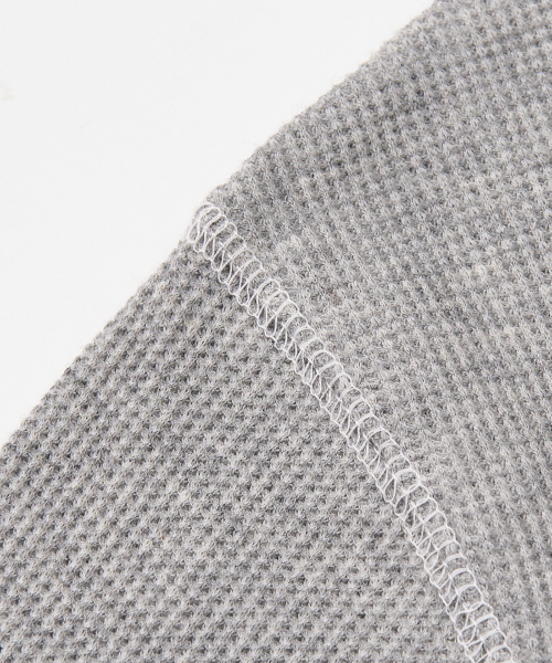 Лонгслив вафельный со строчкой (GREY)