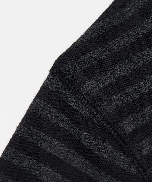 FADED STRIPE LONG SLEEVE (BLACK)