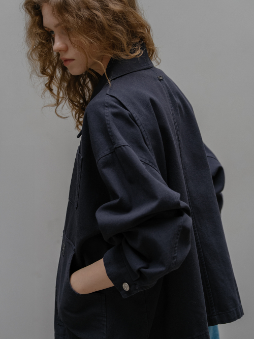 Pocket detail cotton work jacket FRFA01JK02_2color