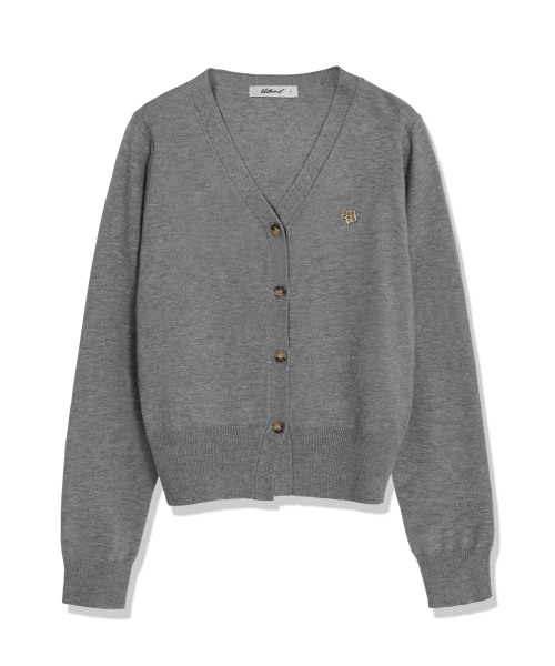 Мягкий кардиган Soft Essential V-neck Knit Cardigan_Grey