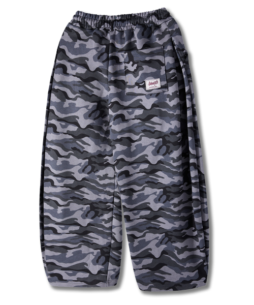 Свободные спортивные брюки с вытачками Camo Grey YLP-602