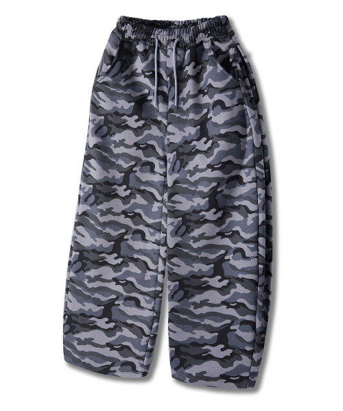 Свободные спортивные брюки с вытачками Camo Grey YLP-602