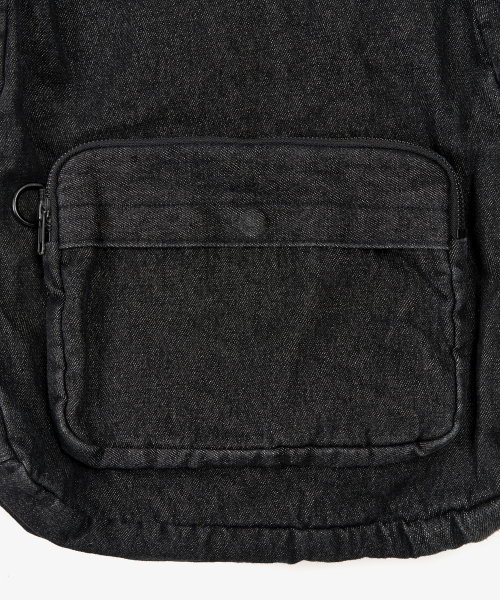 DENIM BACKPACK (BLACK)