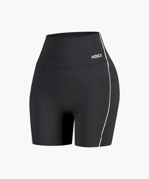 Женские байкерские шорты Support Piping 3.5 (Charcoal)