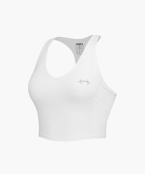 Womens Support V Lining Bra Top White