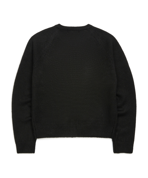 Женский кардиган Angel с круглым вырезом - BLACK