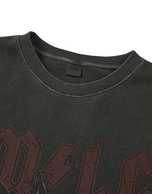 [Mmlg] DYED MELGE ROCK SWEAT (CHARCOAL)