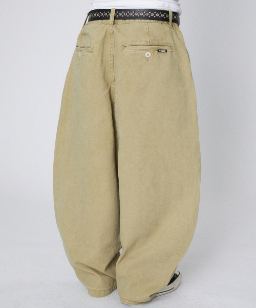 WIDE CHINO PANTS [KHAKI]