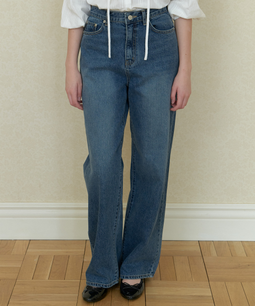 A WIDE BLUE DENIM PANTS_BLUE