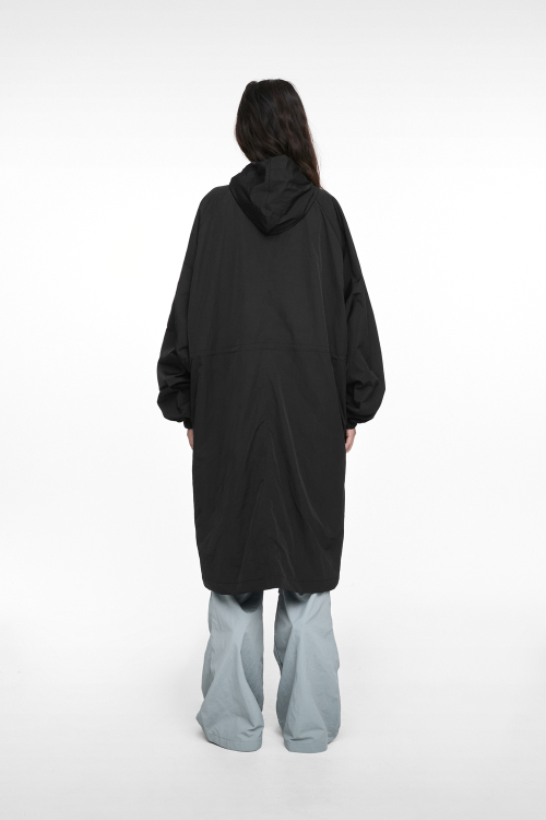 TIE FIELD COAT (UNISEX) BLACK
