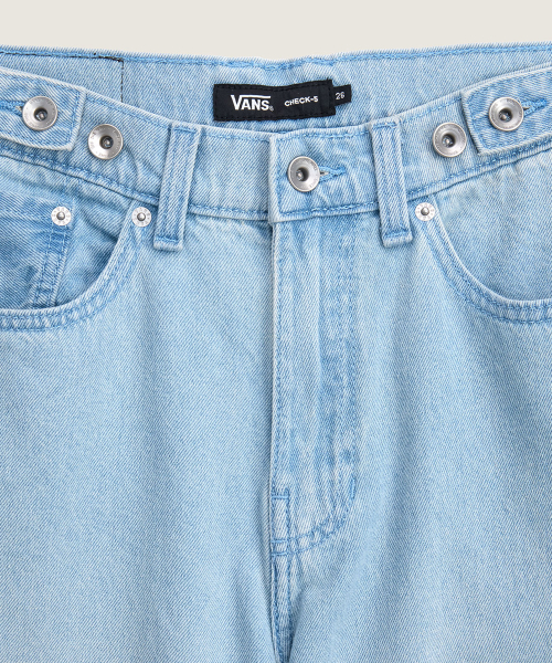 Свободные чиносы в клетку - Light Stonewash / VN000R4STTJ1