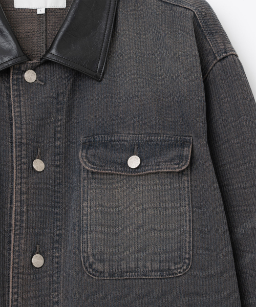 Куртка демисезонная washed middle [vintage purple]