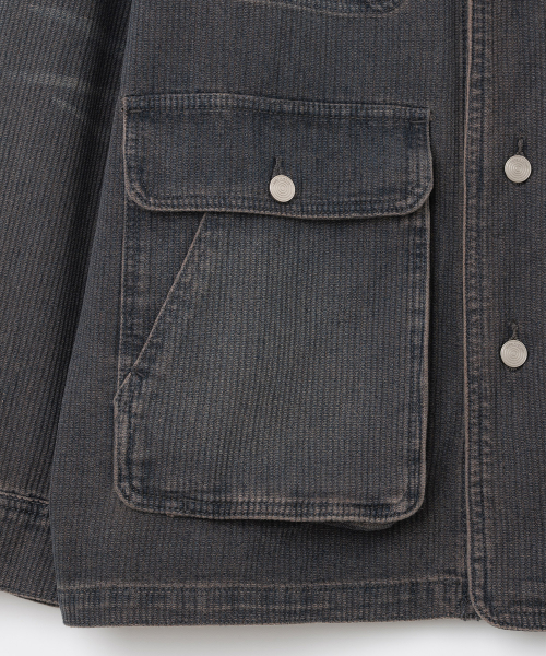 Куртка демисезонная washed middle [vintage purple]