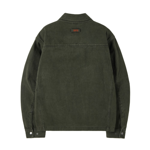DENIM ZIP-UP JACKET - KHAKI (P253MJK461)