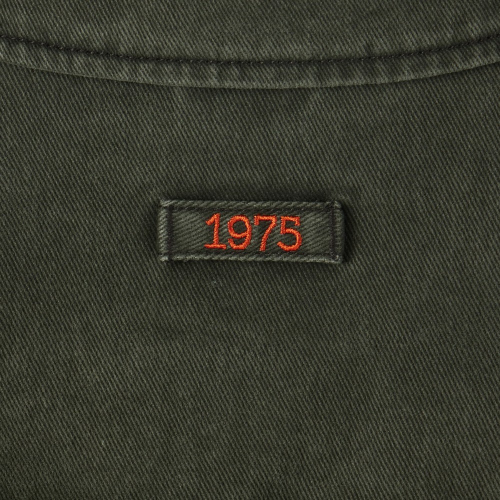 DENIM ZIP-UP JACKET - KHAKI (P253MJK461)