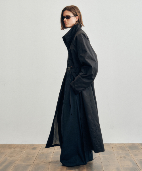 Urban Field Maxi Safari Coat_CTO143(Black)