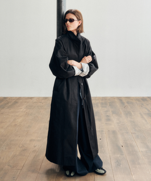 Urban Field Maxi Safari Coat_CTO143(Black)