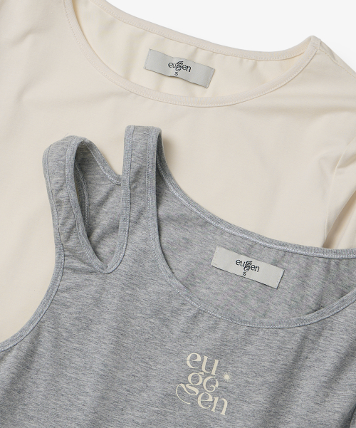 Лонгслив Jersey Top Layering_Cream Butter & Melange