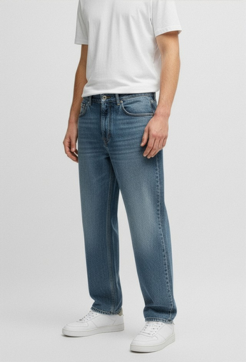 Прямые джинсы Mid Wash 50541721_443