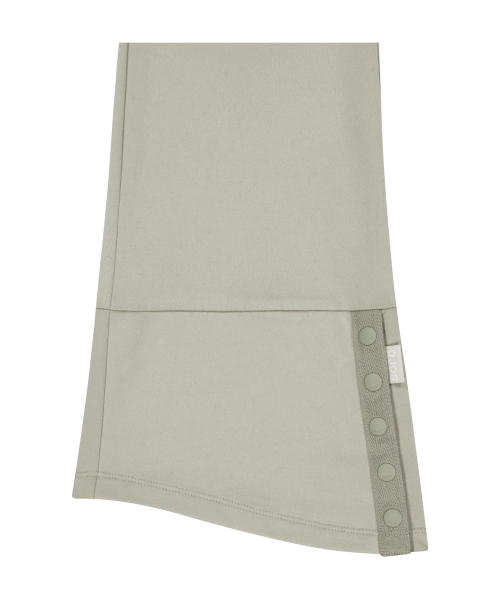 Button Slit Bootcut Pants / Mint Grey