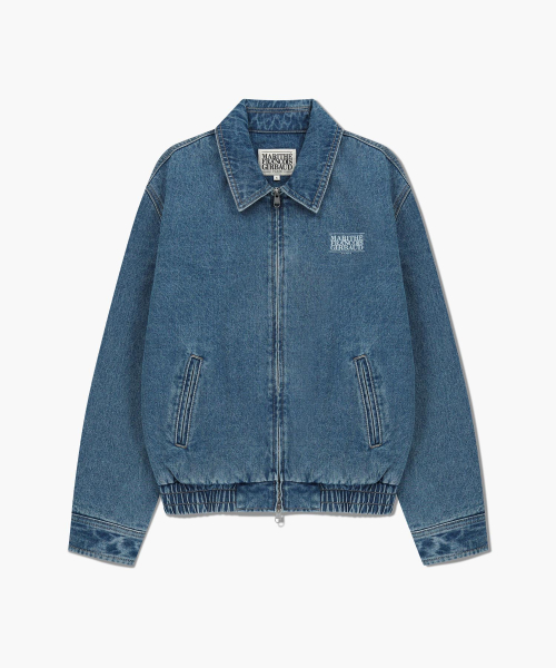 DENIM BLOUSON JACKET blue
